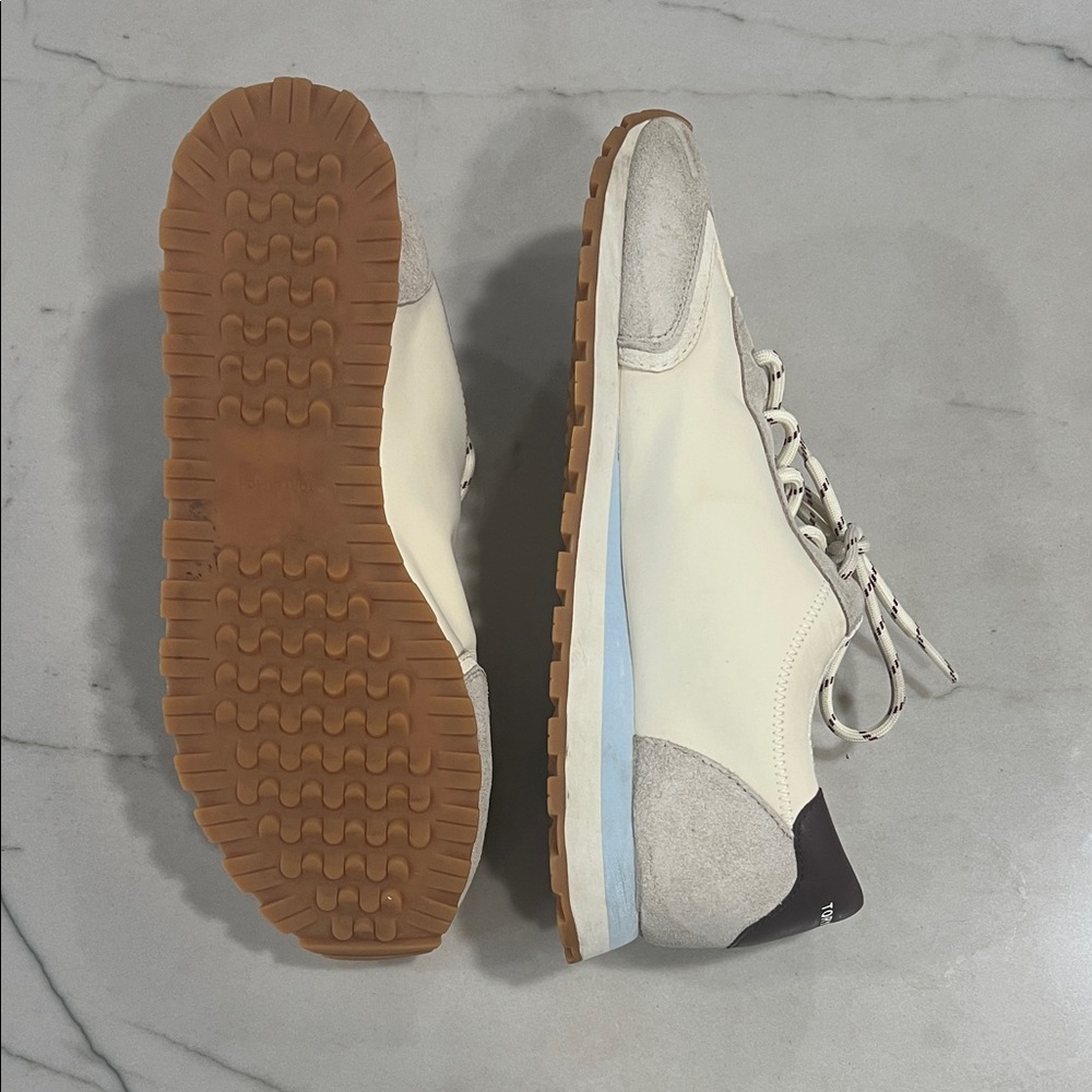 Tory Burch Cream and Gray Women's Sneakers - Picture 3 of 6